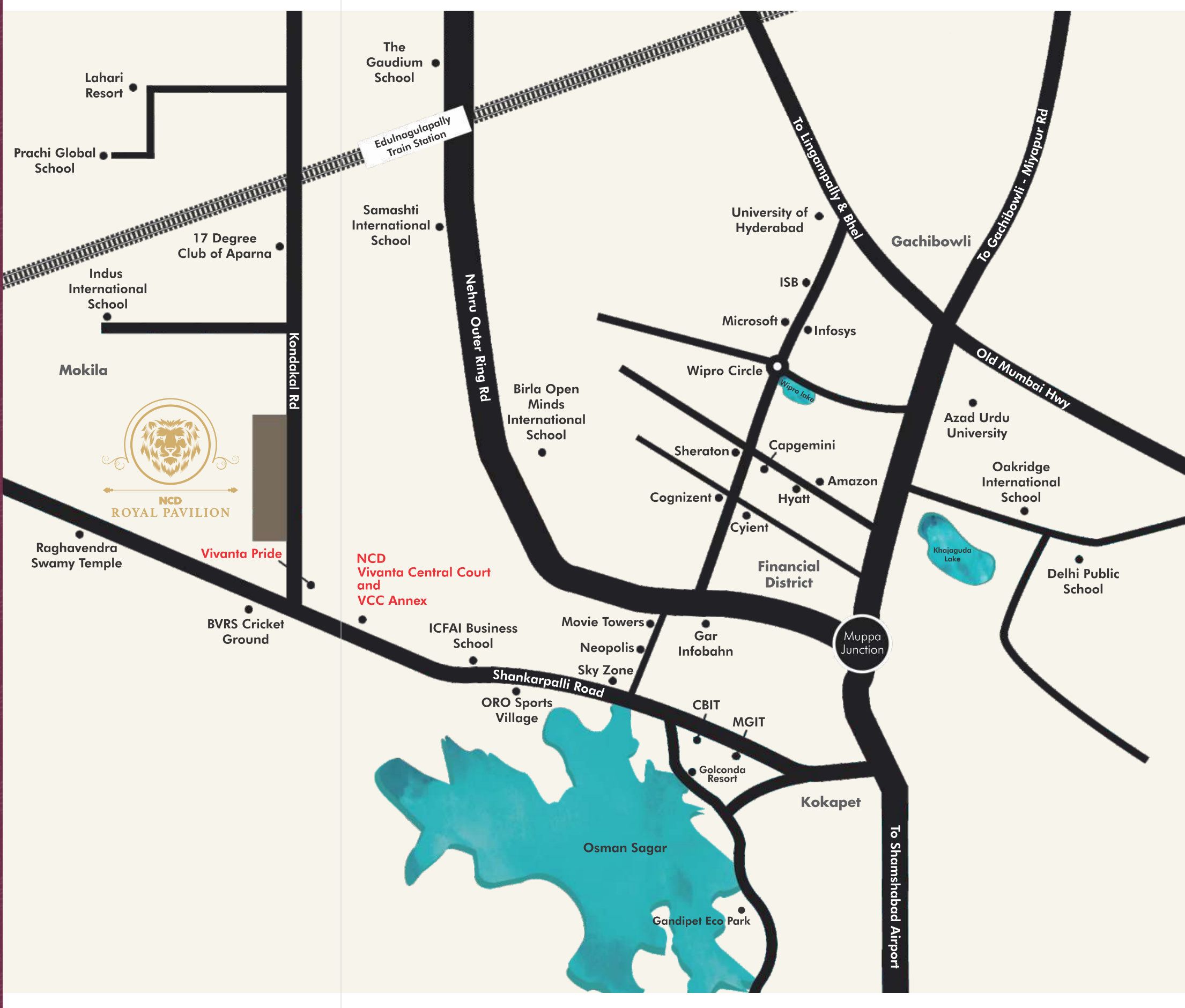 Royal Pavilion, location map